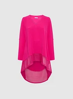 Blouse asymétriques à manches repliées