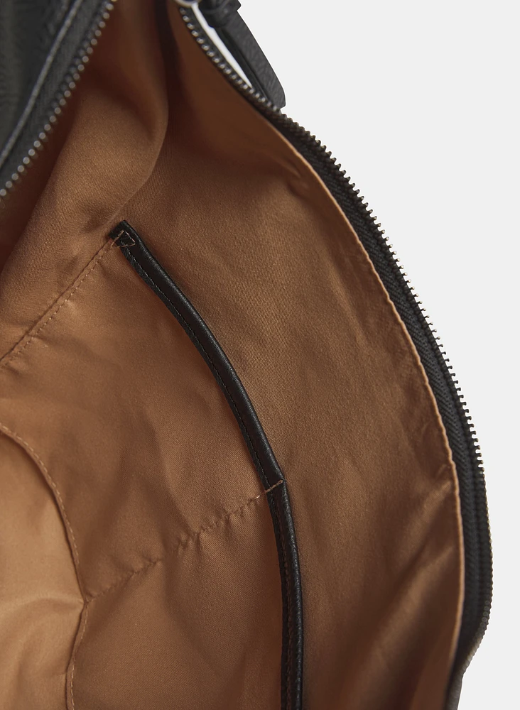 Sac à main en cuir végane textur
