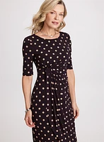 Polka Dot Print Dress