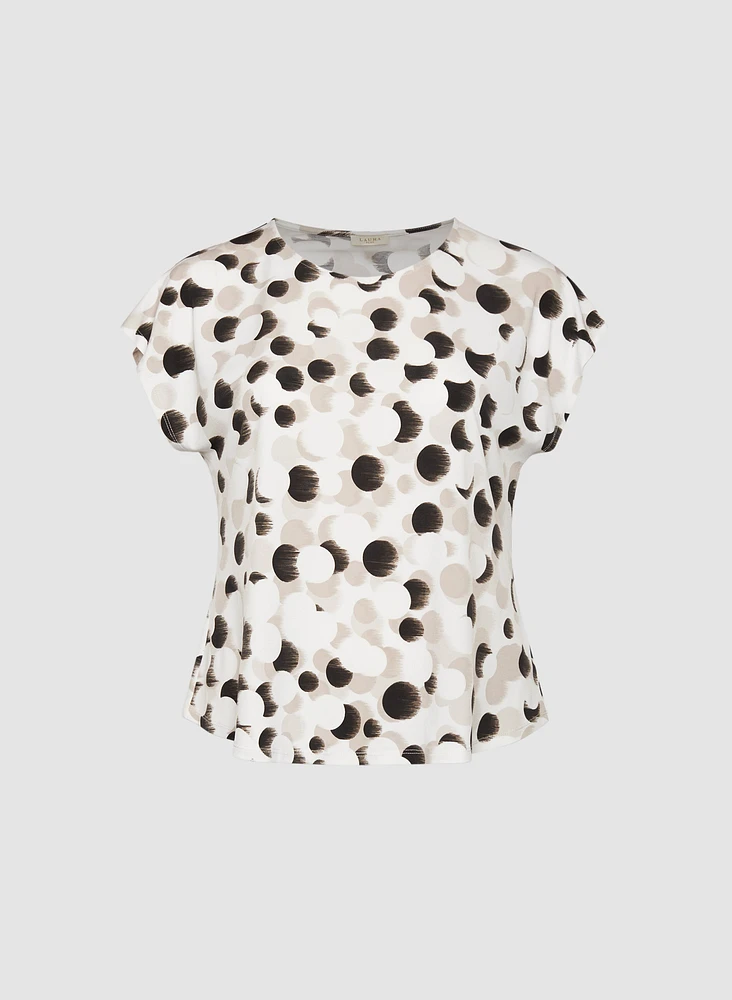 Polka Dot Print Top