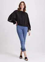 Blouse à détail de plis