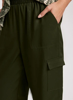 Sofia Cargo Straight-Leg Pants