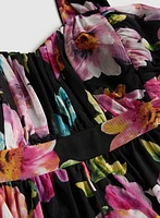 Robe maxi à motif floral