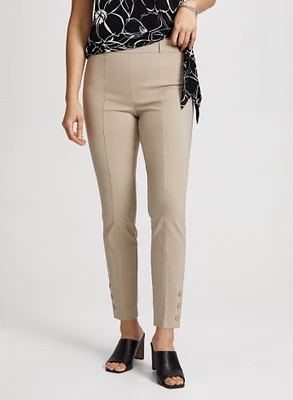 Slim Pull-On Ankle Pants