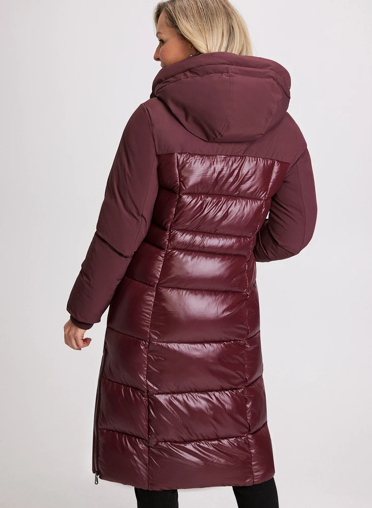 Mixed Puffer Coat