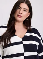 Joseph Ribkoff - Contrast Stripe Sweater