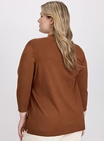 Short Open Front Cardigan