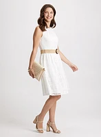 Robe crochetée à ceinture