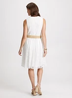 Robe crochetée à ceinture