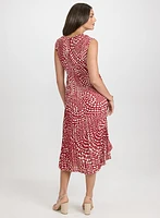 Polka Dot Plissé Dress