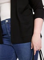 Short Open Front Cardigan