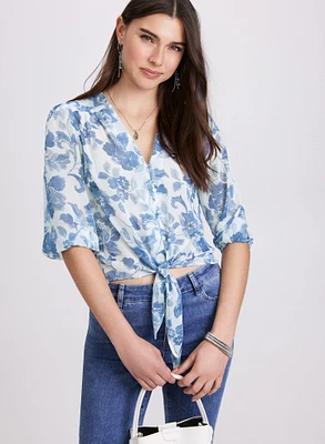 Blouse à motif floral