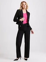 Cropped Double-Breasted Blazer