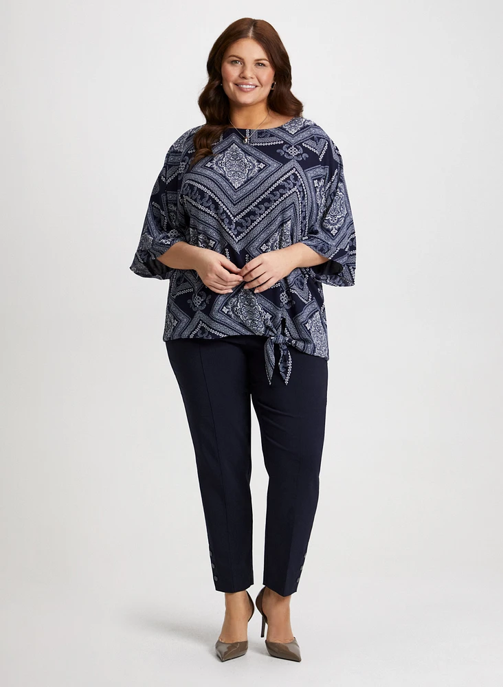 Pull-On Slim-Leg Pants