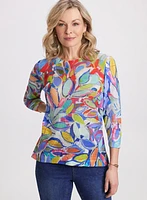 Pull à motif floral