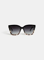 Two-Tone Square Sunglasses