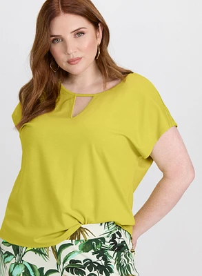 Keyhole Cut-Out T-Shirt