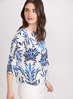 Baroque Print Blouse