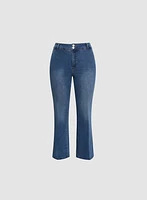 High-Rise Flare Leg Jeans