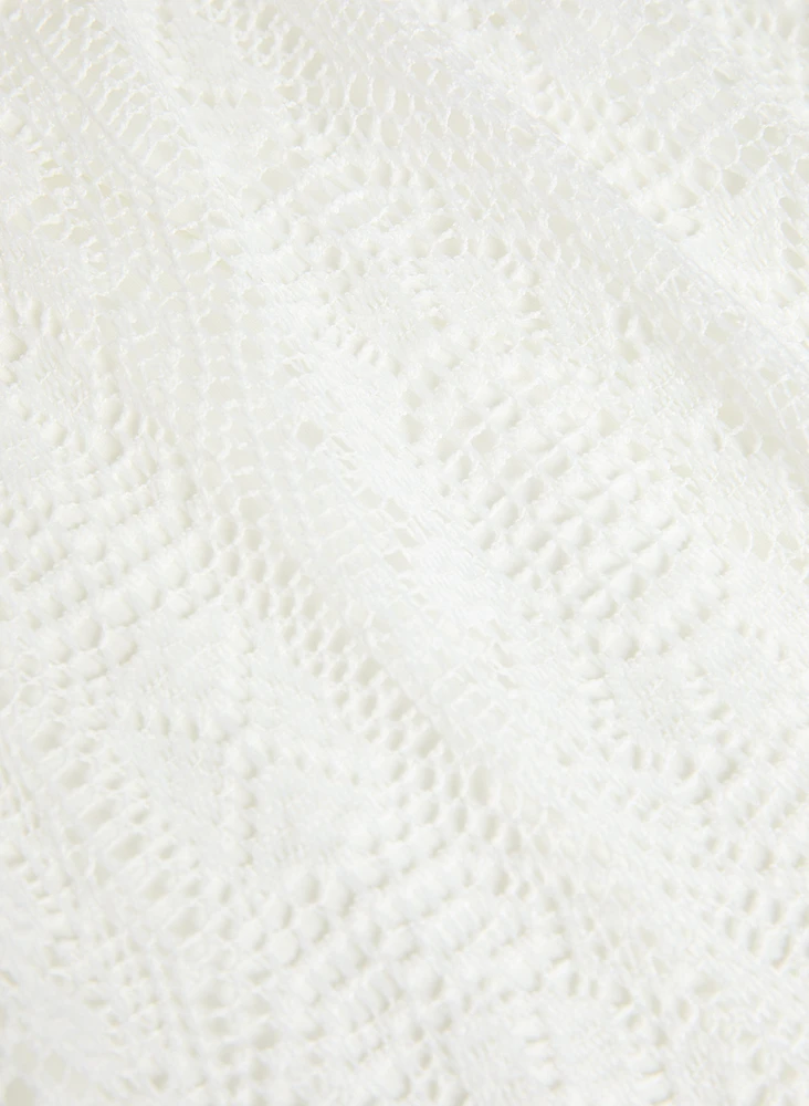 Robe crochetée à ceinture