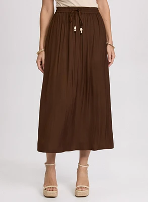 Jupe maxi à cordon