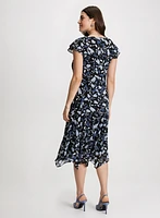 Floral Flutter Sleeve Dress