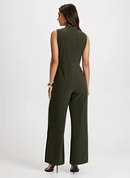 Crossover Sleeveless Jumpsuit