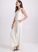 Olivia Linen-Blend Wide-Leg Pants