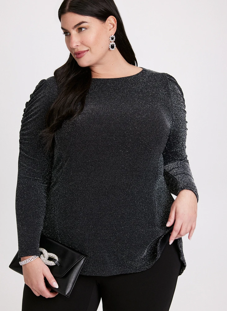 Shimmering Asymmetric Tunic