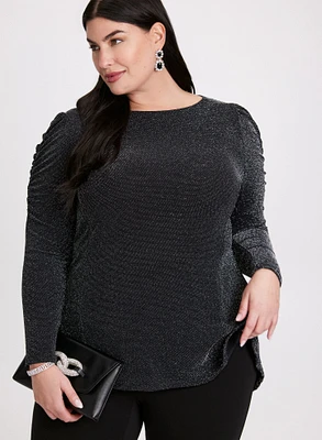 Shimmering Asymmetric Tunic