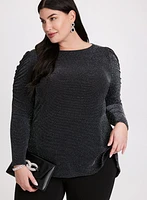 Shimmering Asymmetric Tunic