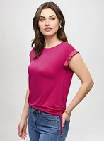 T-Shirt With Satin & Drawstring