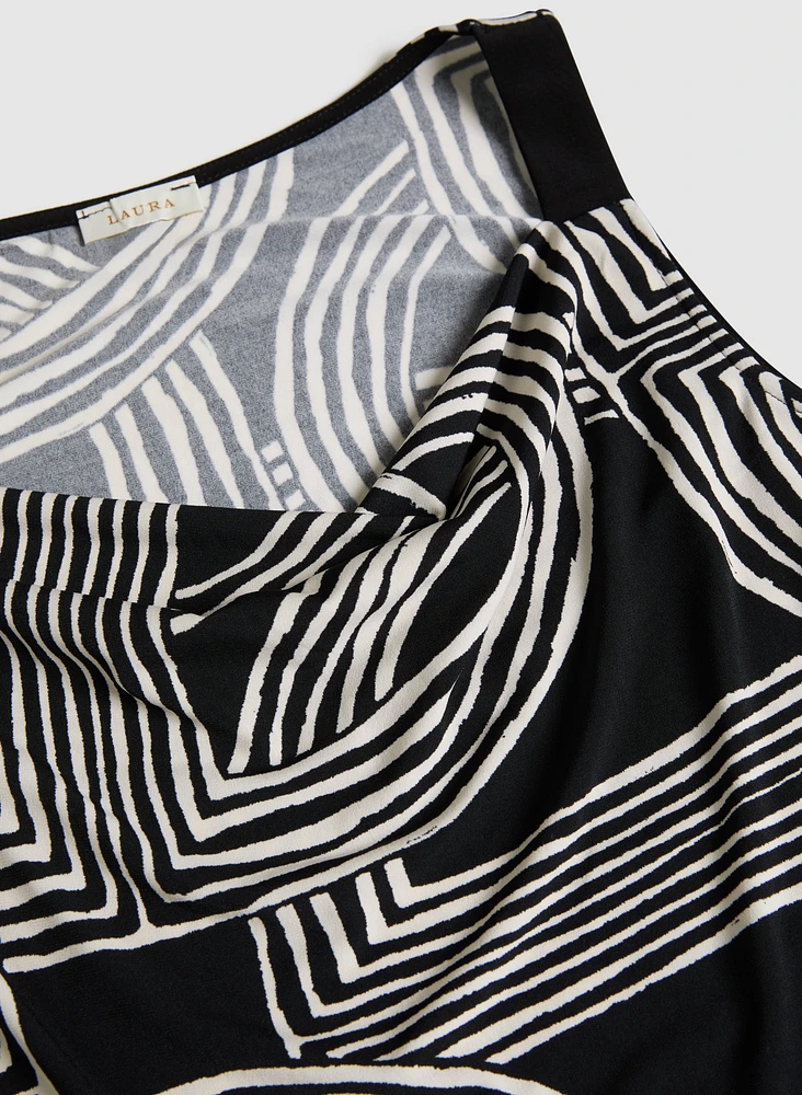 Sleeveless Geometric Top