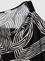 Sleeveless Geometric Top