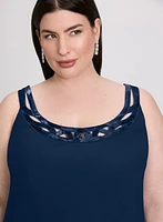Ensemble à veste et robe en chiffon