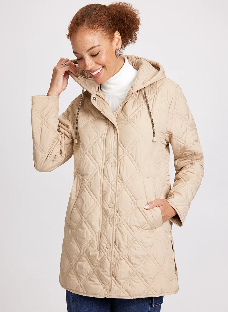 Bernardo - Hooded Quilted Coat