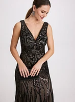 Sequin Embroidered Dress