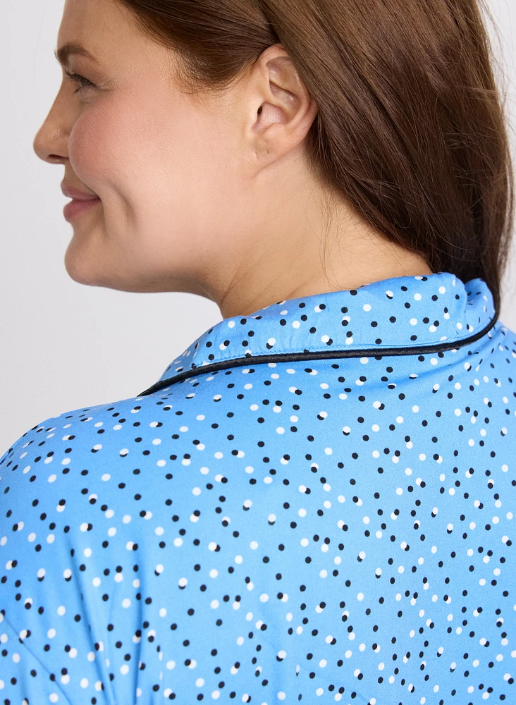 Dot Print Pyjama Set