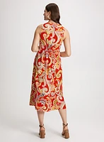 Paisley Print Midi Dress