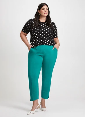 Polka Dot Top & Ankle Pants