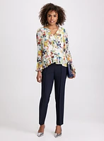 Pantalon Emma étroit à couture avant