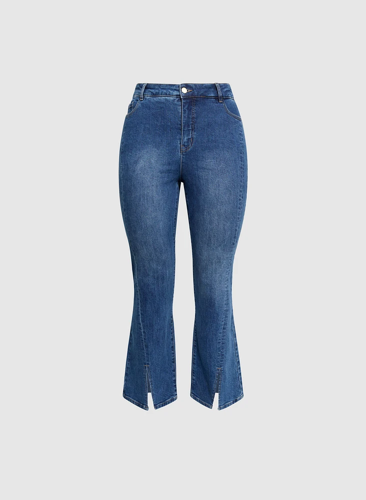 High Rise Flared Leg Jeans