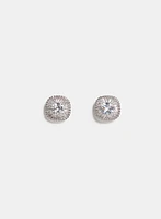 Cubic Zirconia Square Earrings