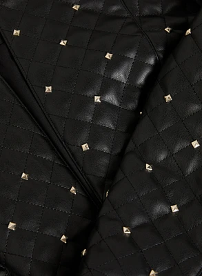 Studded Vegan Leather Jacket