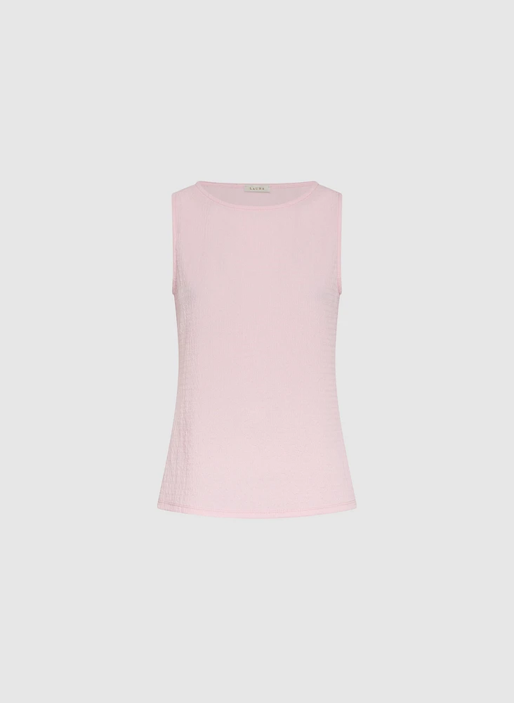 Sleeveless Textured Top