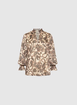 Paisley Print Blouse