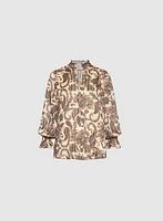 Paisley Print Blouse