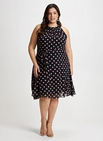 Polka Dot Print Dress