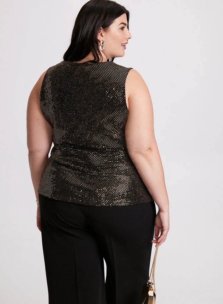 Sleeveless Sequin Top