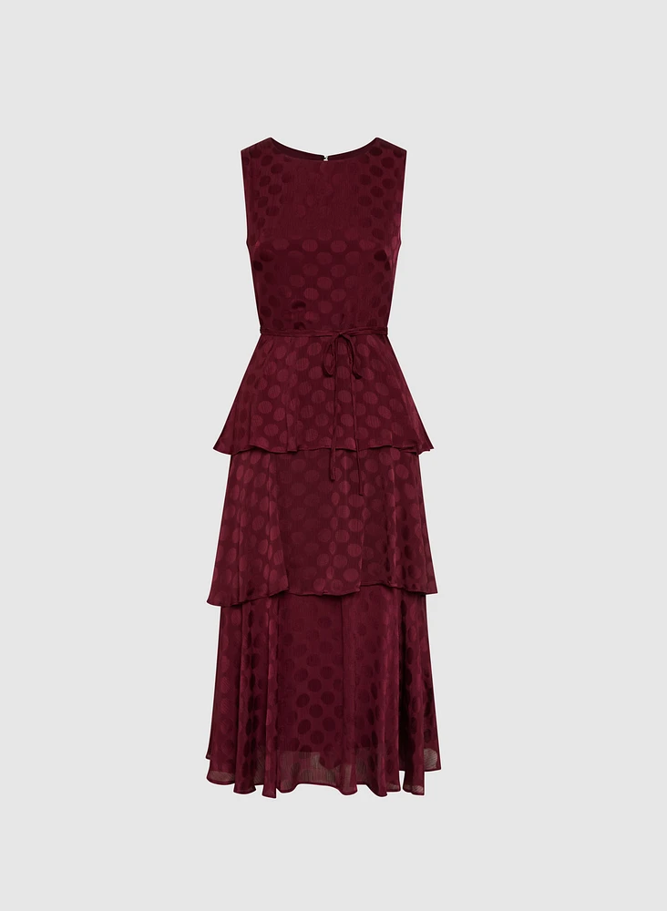 Tiered Dot Dress